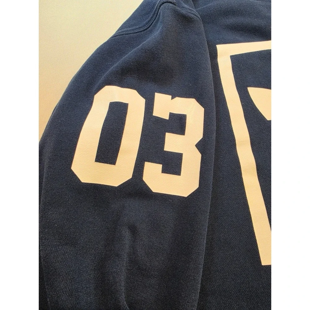Adidas Originals Mens Navy Blue Trefoil Box Logo Sweatshirt 03 Graphic M30257 S